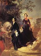 Karl Briullov, Portrait of The Shishmariov sisters,Olga and Alexandra